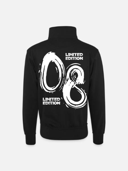 Spirale der Kontraste Limited Edition 2008 - Unisex Pullover mit Zip-Kragen - Schwarz