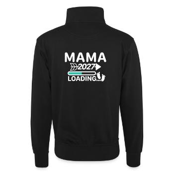 Maman 2027 - Annonce de grossesse de la barre de chargement - Sweat col montant zippé unisexe - noir - Dos