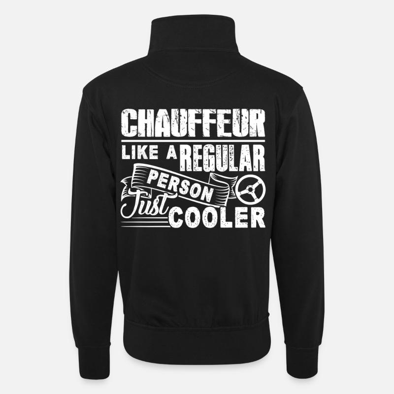 Chauffeur Chauffeur Cooler - Unisex sweater with zip collar - black