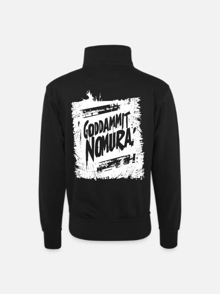 Goddammit Nomura – Graffiti Design - Unisex sweater with zip collar - black