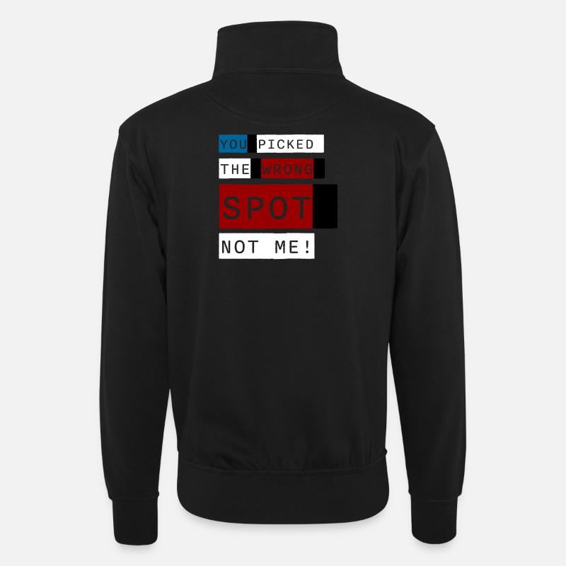 Wrong Spot – Édition Concert - Sweat col montant zippé unisexe - noir