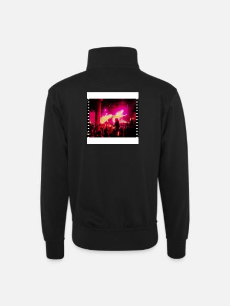 Partys  - Unisex Pullover mit Zip-Kragen - Schwarz