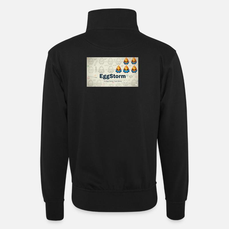 FireEgg Games Team - Unisex sweater with zip collar - black