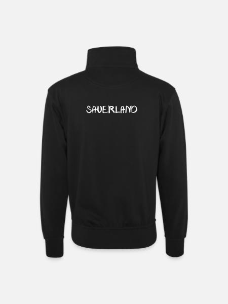 echt.SAUERLAND pur witt R - Unisex Pullover mit Zip-Kragen - Schwarz