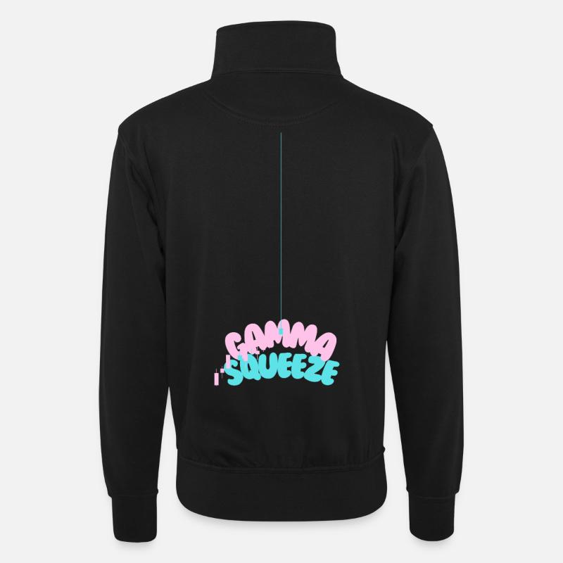 Compression gamma - Sweat col montant zippé unisexe - noir