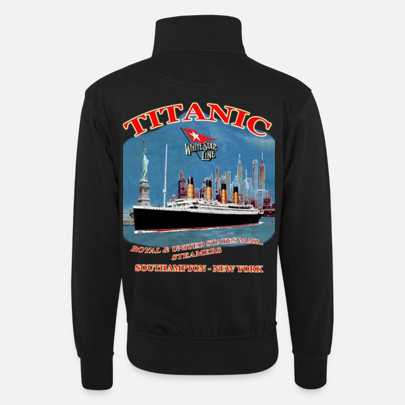 TITANIC creation Louis RUNEMBERG © Adagp - Unisex sweater with zip collar - black