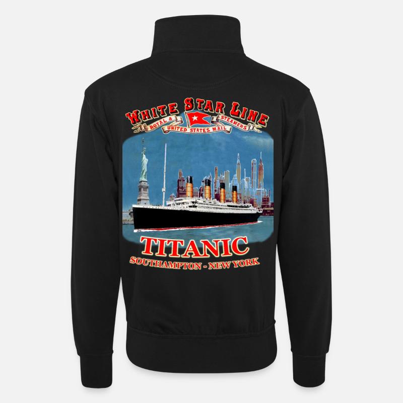 TITANIC creation Louis RUNEMBERG © Adagp - Unisex sweater with zip collar - black