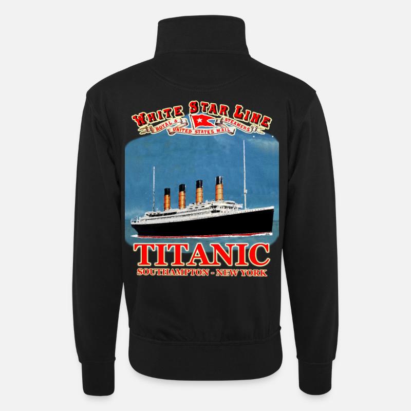 TITANIC creation Louis RUNEMBERG © Adagp - Unisex sweater with zip collar - black