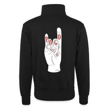 Let’s Go Pogo - Sweat col montant zippé unisexe - noir - Dos