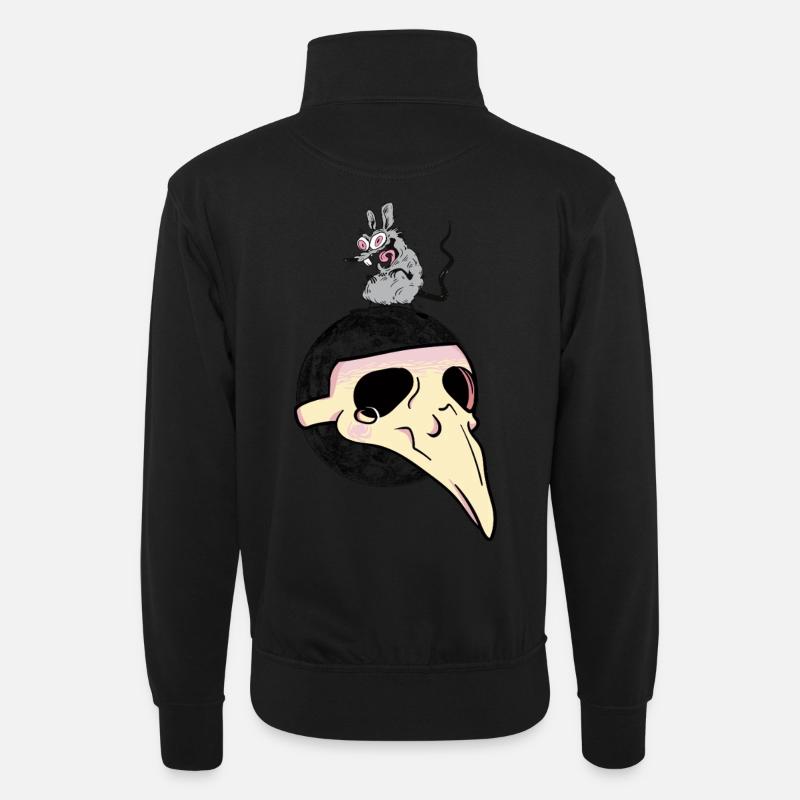 Peste terrestre Planète peste Pollution - Sweat col montant zippé unisexe - noir