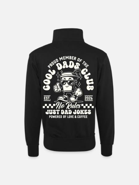 Cool Dads Club - Dad 2026 Gift - Unisex sweater with zip collar - black