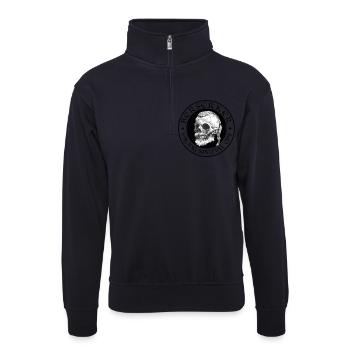 Berserker Viking Spezial Ops 2 - Unisex Pullover mit Zip-Kragen - Dunkelnavy - Vorne
