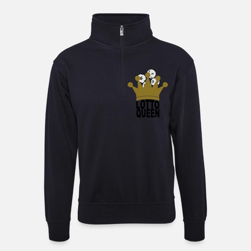 Lotto Queen - Unisex Pullover mit Zip-Kragen - Dunkelnavy