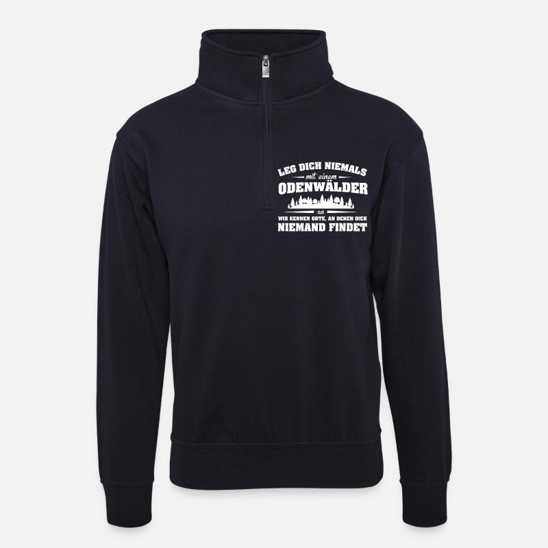 Länder Odenwälder LDN - Unisex Pullover mit Zip-Kragen - Dunkelnavy