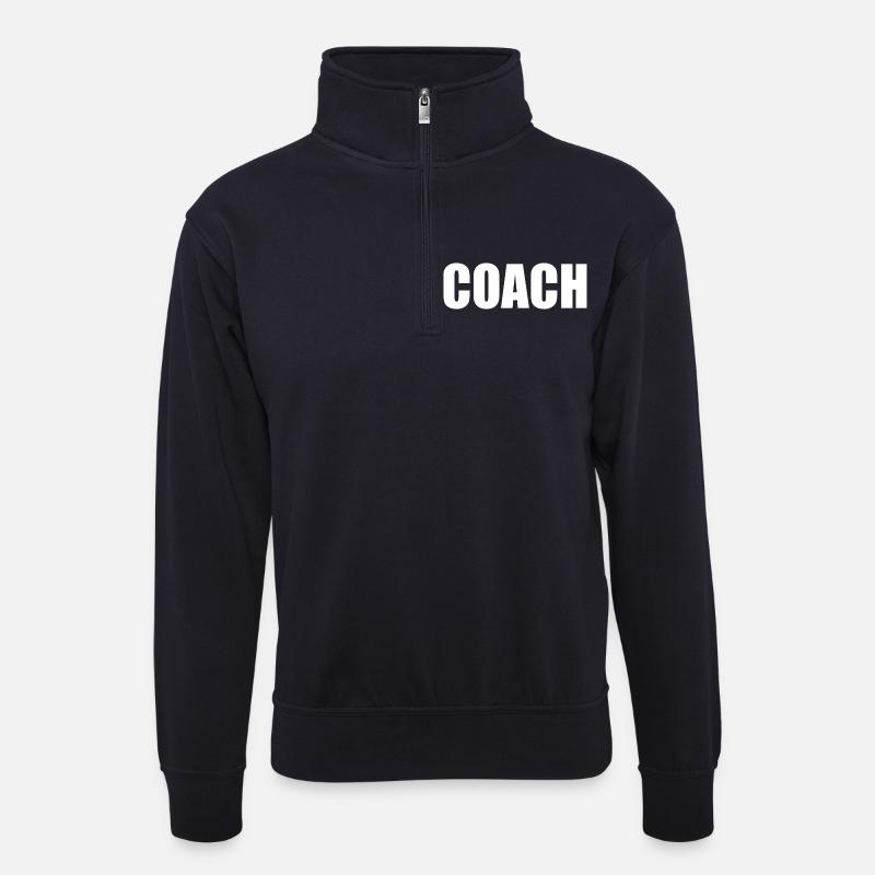 COACH - Unisex Pullover mit Zip-Kragen - Dunkelnavy