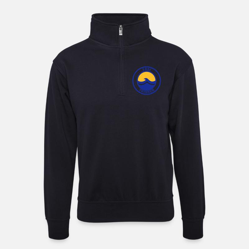 Freitrinker - Unisex Pullover mit Zip-Kragen - Dunkelnavy