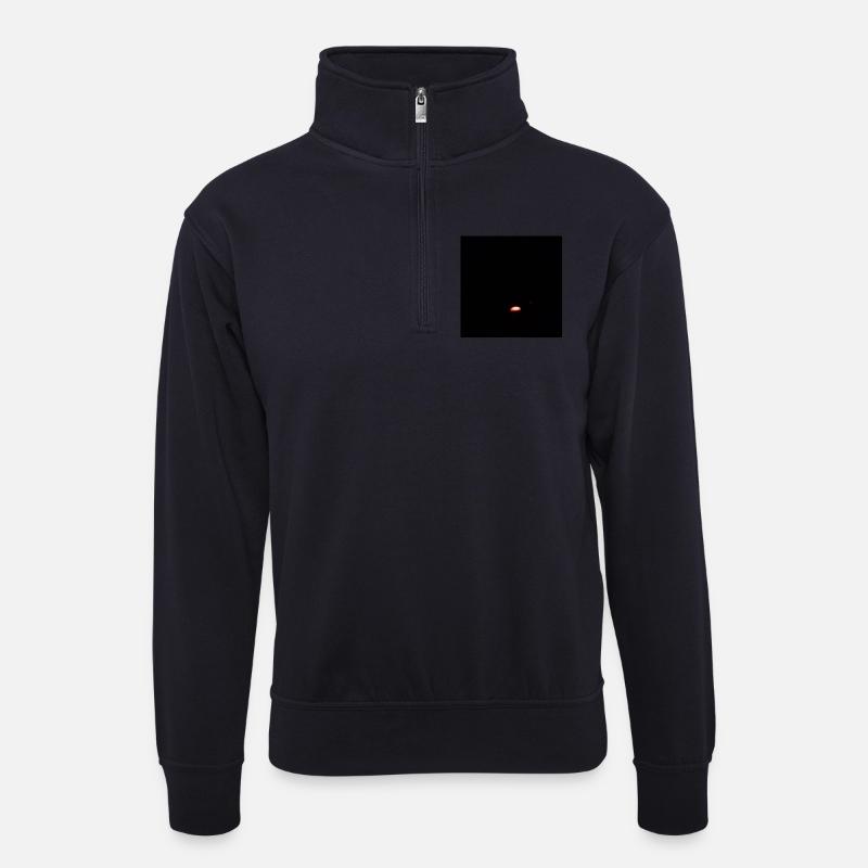 Dark  - Unisex Pullover mit Zip-Kragen - Dunkelnavy