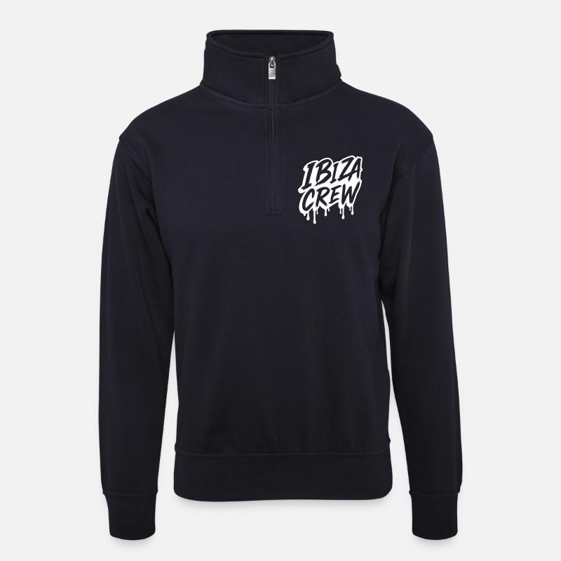Ibiza Crew - Unisex Pullover mit Zip-Kragen - Dunkelnavy