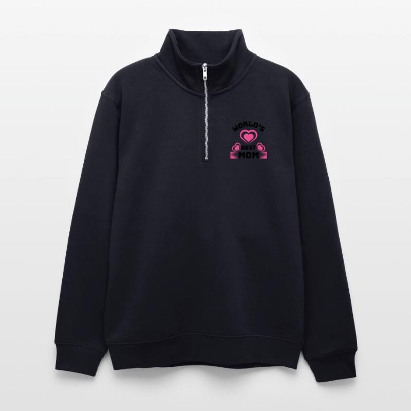 Muttertag, Muttertag, Muttertag, Muttertag, Muttertag Unisex Pullover mit Zip-Kragen