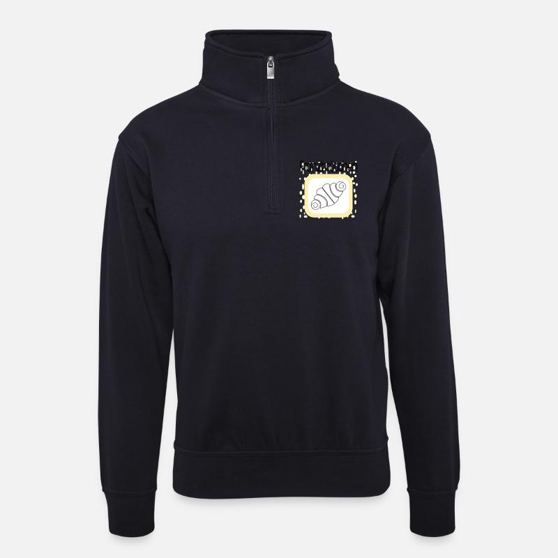 FRANZBRÖTCHEN - Unisex Pullover mit Zip-Kragen - Dunkelnavy
