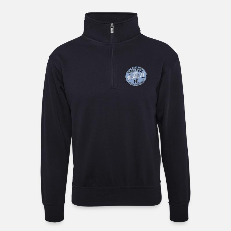 Schlimmer als es aussieht, ME - Unisex Pullover mit Zip-Kragen - Dunkelnavy