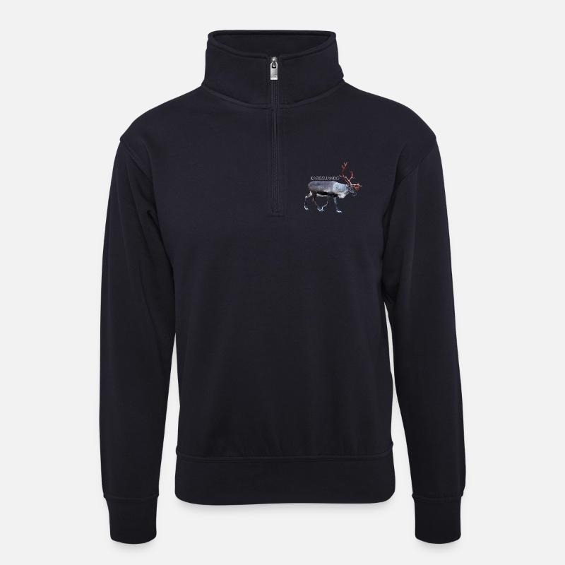 karesuando - Unisex Pullover mit Zip-Kragen - Dunkelnavy