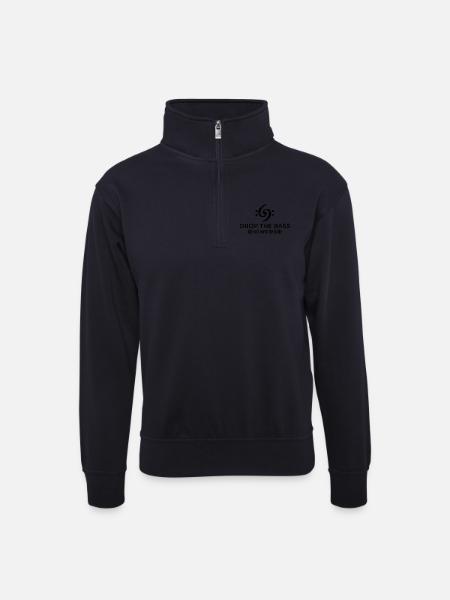 Drop the Bass 69 Vintage Black (EU) - Unisex sweater with zip collar - dark navy