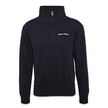 Mallorca - Unisex Pullover mit Zip-Kragen - Dunkelnavy - Vorne