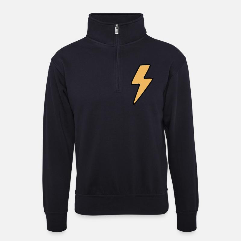 Blitz - Unisex Pullover mit Zip-Kragen - Dunkelnavy