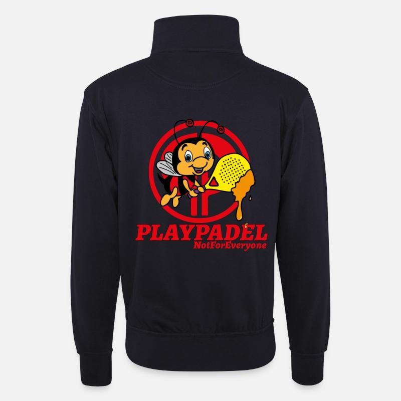 Ape Padel Exklusiv - Unisex Pullover mit Zip-Kragen - Dunkelnavy