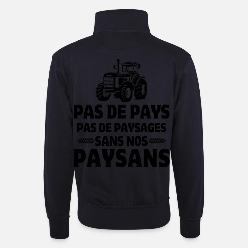 Bauer, Bauer, Bauer - Unisex Pullover mit Zip-Kragen - Dunkelnavy