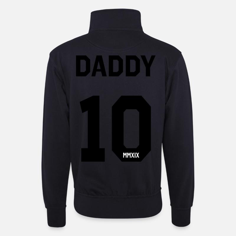 Daddy 2019 - Unisex Pullover mit Zip-Kragen - Dunkelnavy