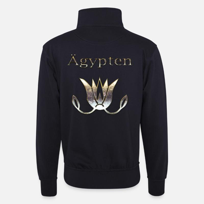 Ägypten 42 - Unisex Pullover mit Zip-Kragen - Dunkelnavy