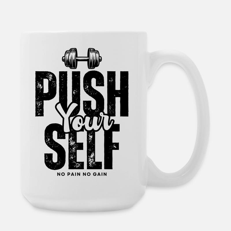 Push_yourself - Grande tasse 440 ml - blanc