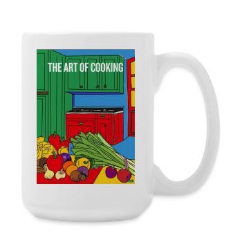 L’illustration de l’art de la cuisine - Grande tasse 440 ml - blanc - Droite