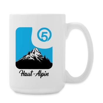 Haut Alpin département des hautes alpes 05 - Large Mug 440 ml - white - Right
