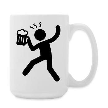 Drinking Symbol Beer - Large Mug 440 ml - white - Right