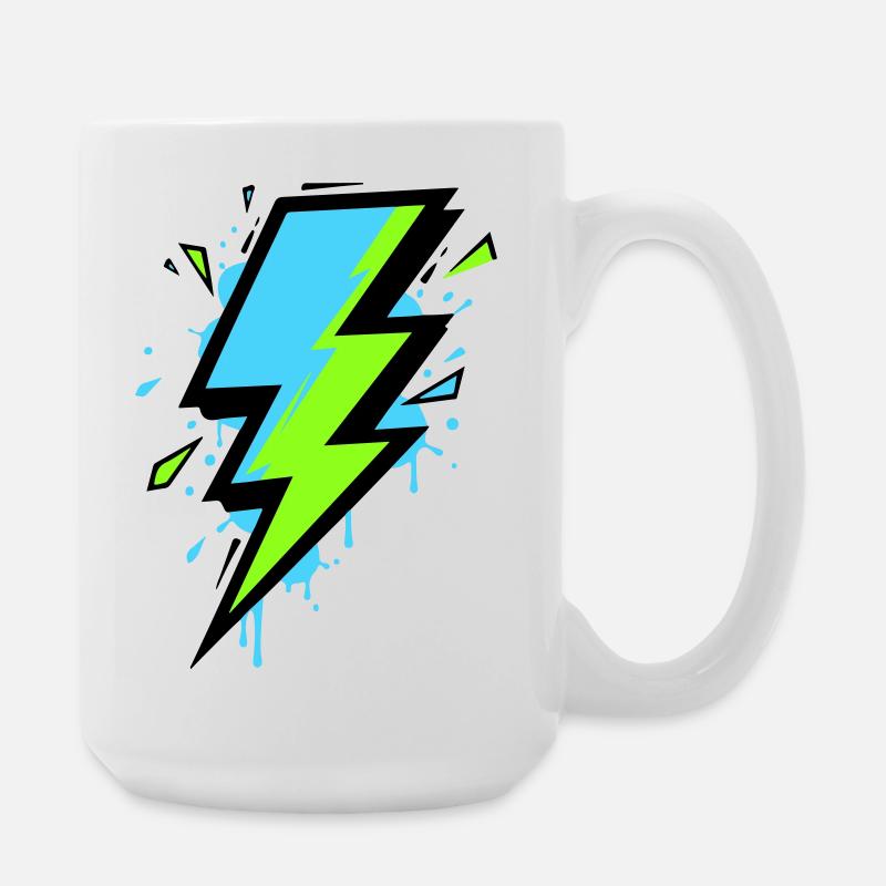 Ray of Modern Electricity - Large Mug 440 ml - white