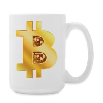 Bitcoin Or - Grande tasse 440 ml - blanc - Droite