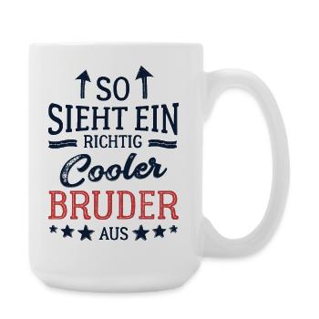This is what a cool brother looks like Best Brother - Large Mug 440 ml - white - Right