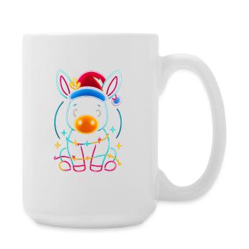 Donkey Elf Noël Drôle Cadeau - Grande tasse 440 ml - blanc - Droite