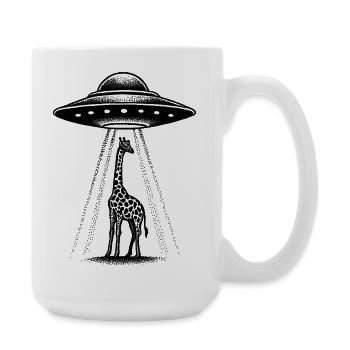 Girafe extraterrestre - Grande tasse 440 ml - blanc - Droite