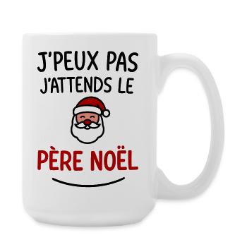 J’peux pas j’attends le Père Noël - Grande tasse 440 ml - blanc - Droite