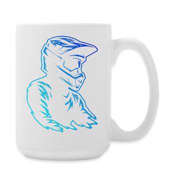 Déclaration directe sur le motocross - Grande tasse 440 ml - blanc - Droite