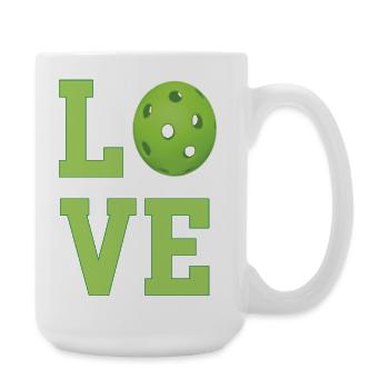 Pickleball-Liebe - Große Tasse 440 ml - Weiß - Rechts