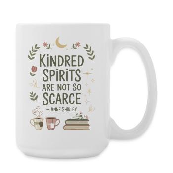 Book Lover Friend Quote Anne Shirley - Large Mug 440 ml - white - Right