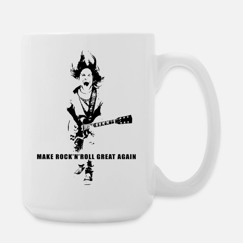 Make Rock'n'Roll Great Again - Large Mug 440 ml - white