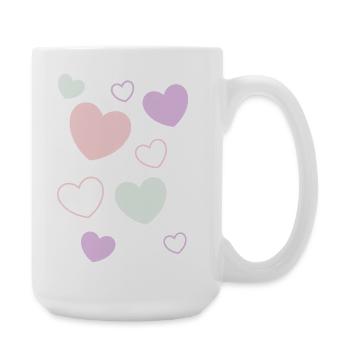 Cadeau pour la fête des mères : Idée de cadeau pour la fête des mères - Grande tasse 440 ml - blanc - Droite