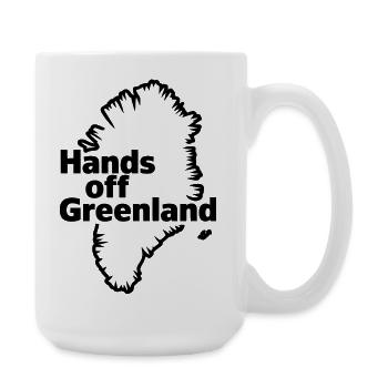 Hände weg von Grönland! - Grönland / Grønland - Große Tasse 440 ml - Weiß - Rechts