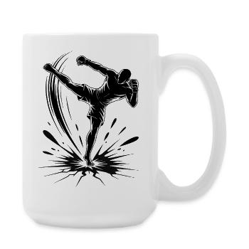 High Kick MMA - Große Tasse 440 ml - Weiß - Rechts